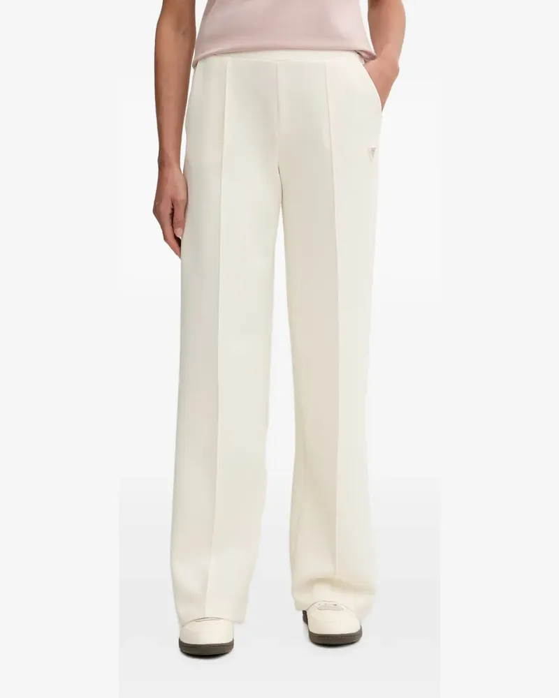 Guess Hose mit Logo-Schild - Nude Nude