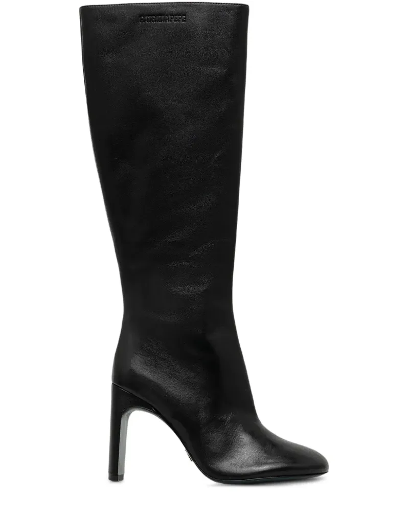 Patrizia Pepe Stiefel mit Blockabsatz - Schwarz Schwarz