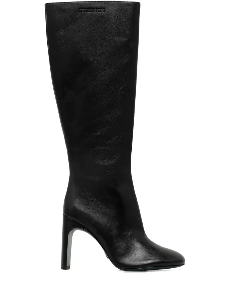 Patrizia Pepe Stiefel mit Blockabsatz - Schwarz Schwarz