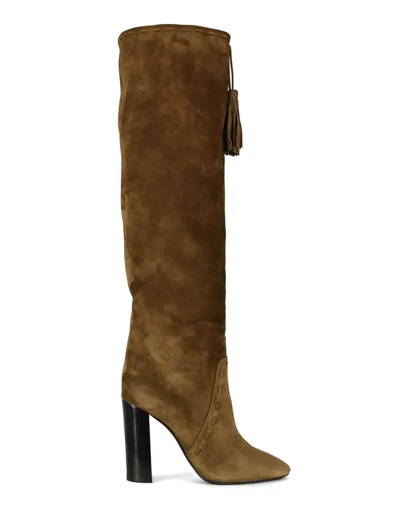 Saint Laurent Kniehohe Stiefel - Braun Braun