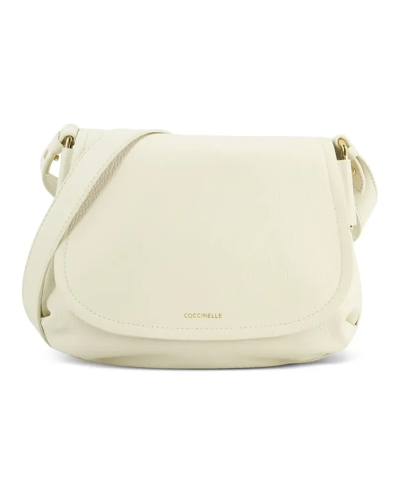 Coccinelle Schultertasche mit Logo - Nude Nude