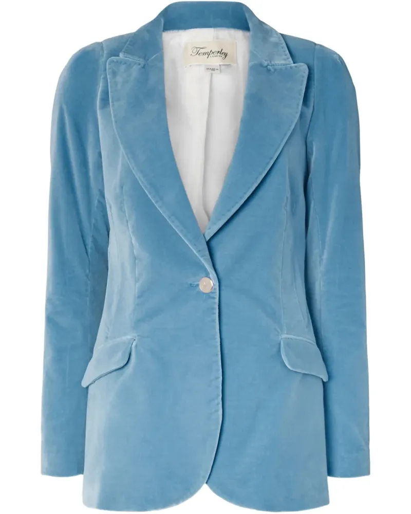 Temperley London Clove Blazer aus Samt - Blau Blau