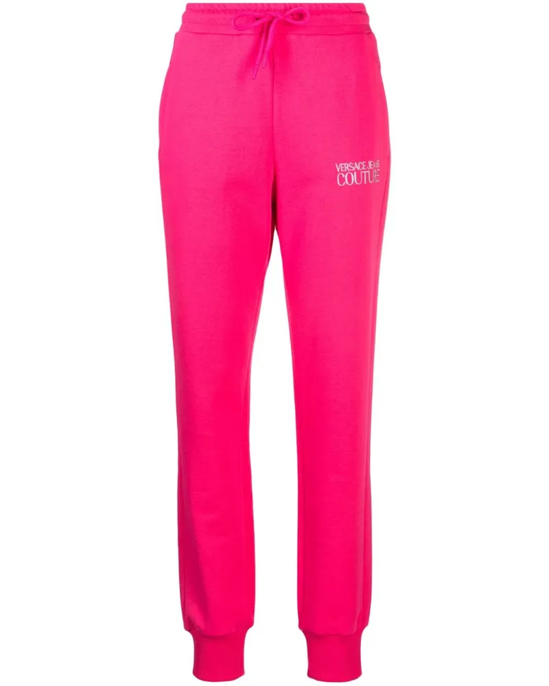 Versace Jeans Jogginghose mit Logo-Stickerei - Rosa Rosa