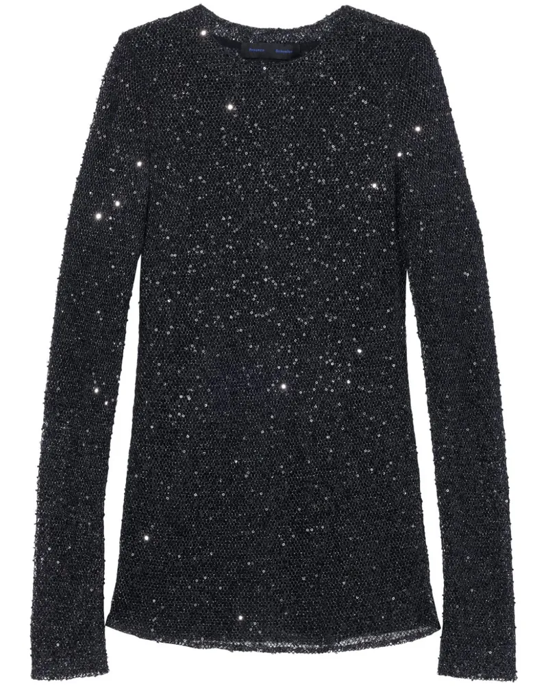Proenza Schouler Sophie T-Shirt - Schwarz Schwarz