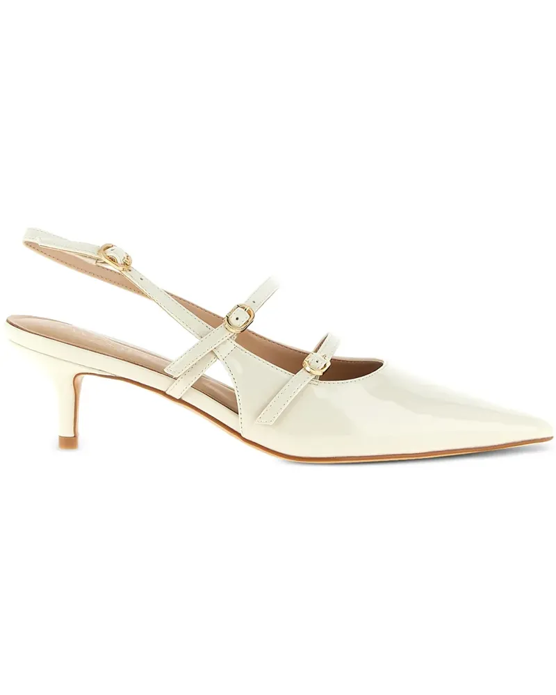 Twin-Set pointed straps slingback pumps - Weiß Weiß