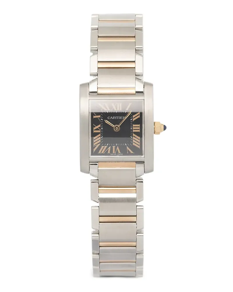Cartier Tank Française Armbanduhr 20mm - Schwarz Schwarz