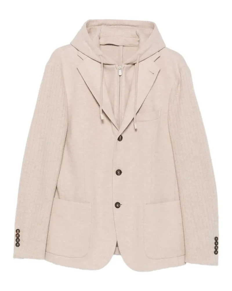 Eleventy Jacke mit Kapuze - Nude Nude