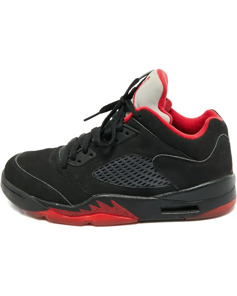 Jordan Air  5 nubuck leather sneakers - Schwarz Schwarz