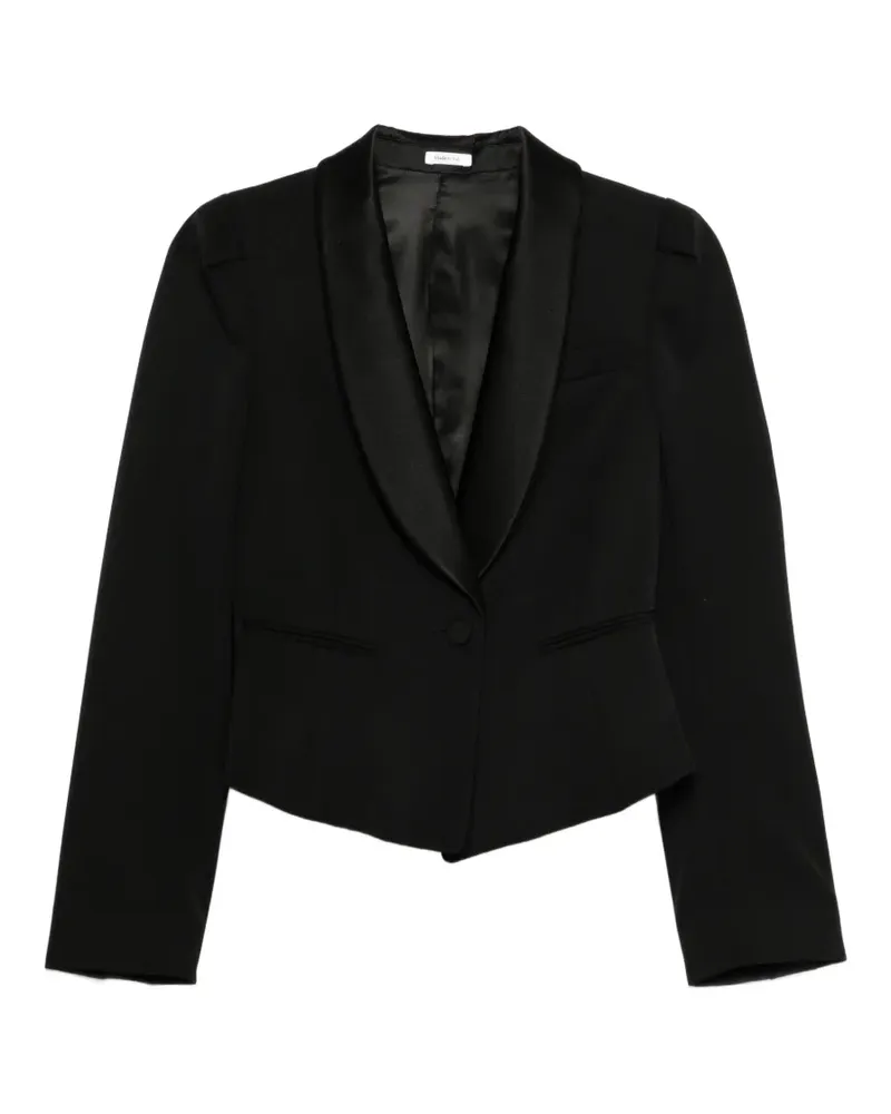 Alexander McQueen shawl-lapel fitted blazer - Schwarz Schwarz