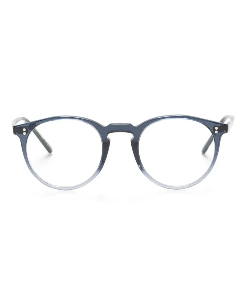 Oliver Peoples O'Malley Brille mit rundem Gestell - Blau Blau