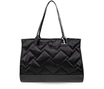 panelled quilted tote bag