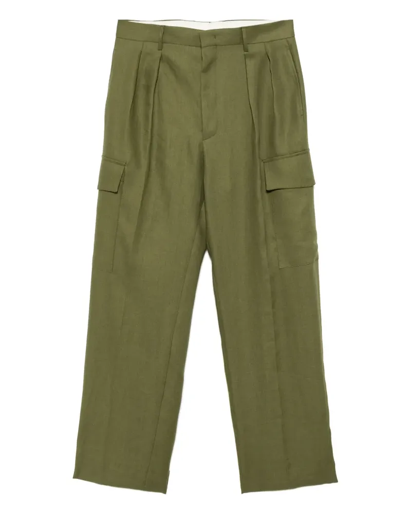 Tagliatore Klassische Cargohose - Grün Grün