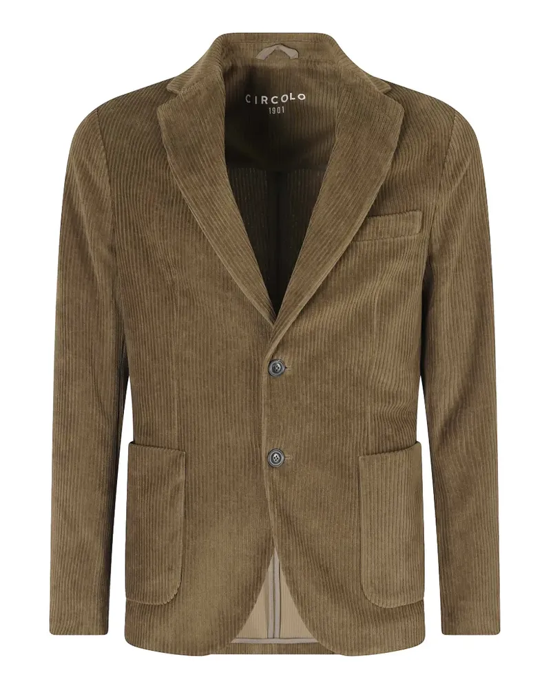 CIRCOLO 1901 corduroy single-breasted blazer - Grün Grün