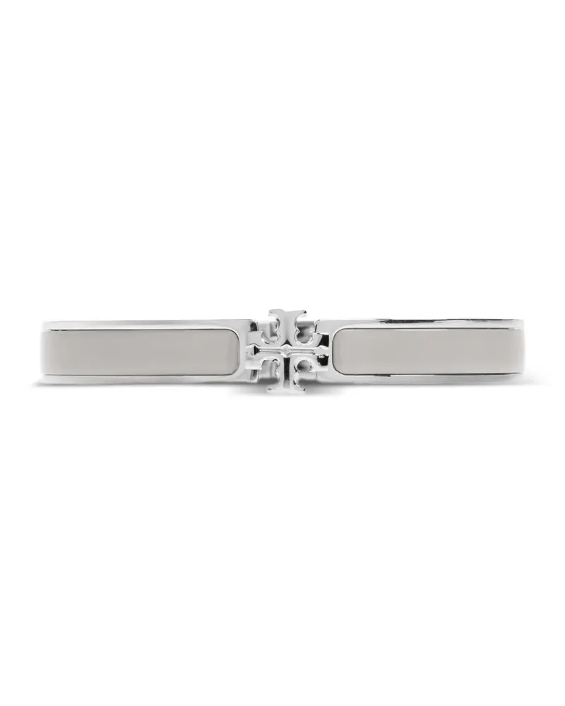 Tory Burch Armband mit Logo-Schild - Silber Silber