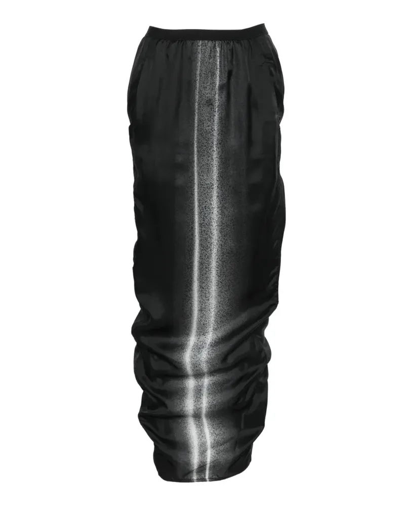 Rick Owens Maxirock mit Farbverlauf-Effekt - Schwarz Schwarz
