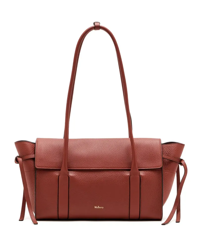 Mulberry small Soft Bayswater logo-detail shoulder bag - Braun Braun