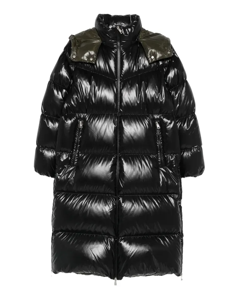 Moncler quilted hooded jacket - Schwarz Schwarz
