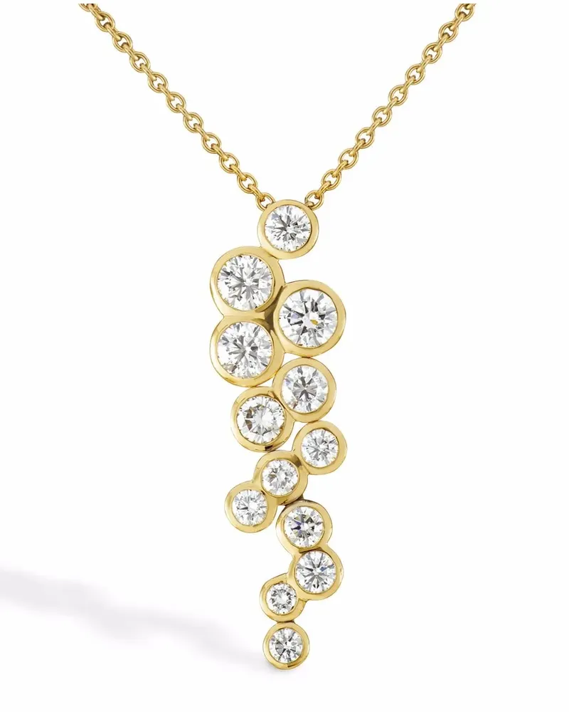 Pragnell 18kt Bubbles Rotgoldhalskette mit Diamanten - Rosa Rosa