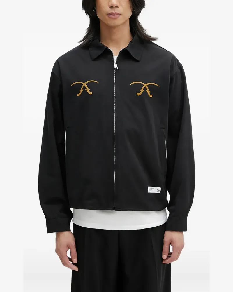 Neighborhood Souvenir Hemdjacke mit Stickerei - Schwarz Schwarz