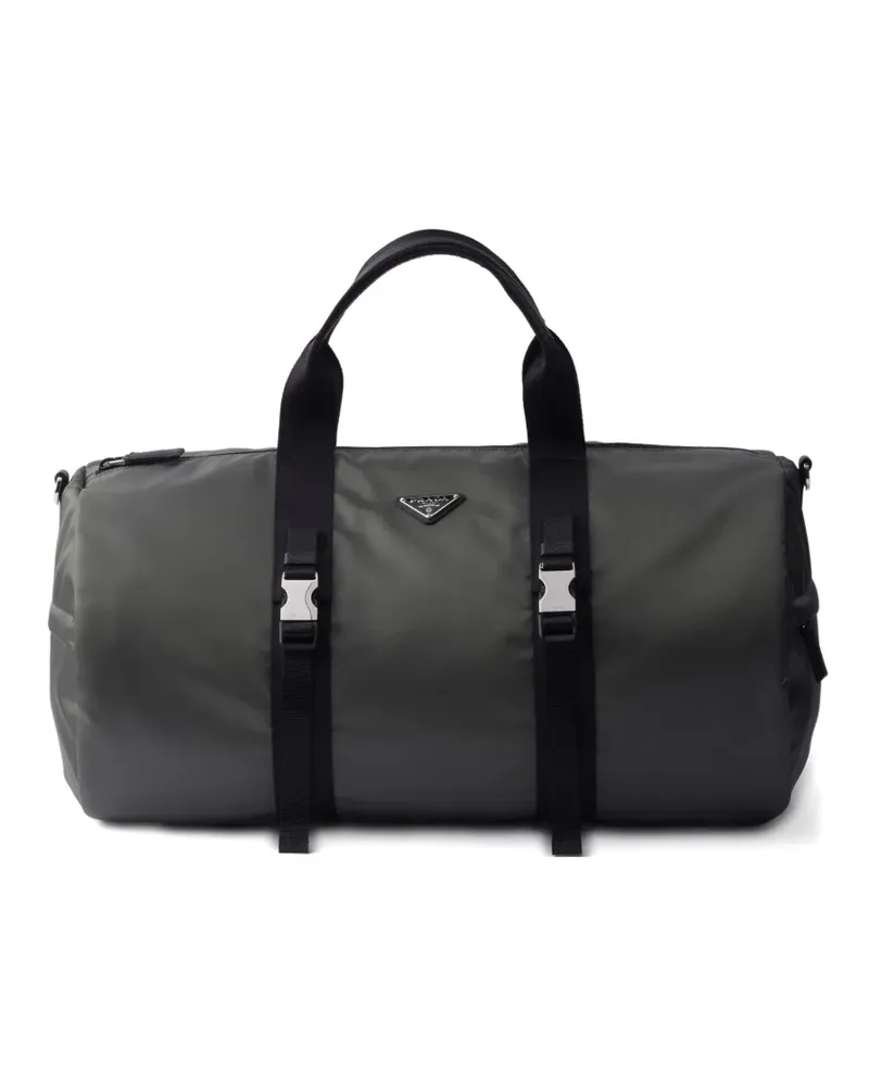 Prada Re-Nylon Reisetasche mit Triangel-Logo - Blau Blau