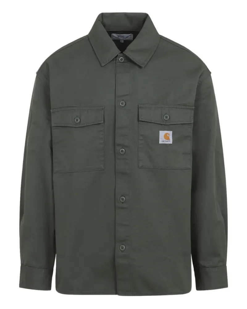 Carhartt WIP Geknöpfte Jacke mit aufgesetzten Taschen - Grün Grün