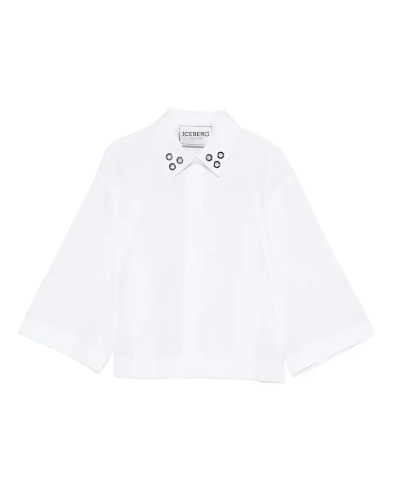 Iceberg Hemd mit Ösendetail - Weiß Weiß