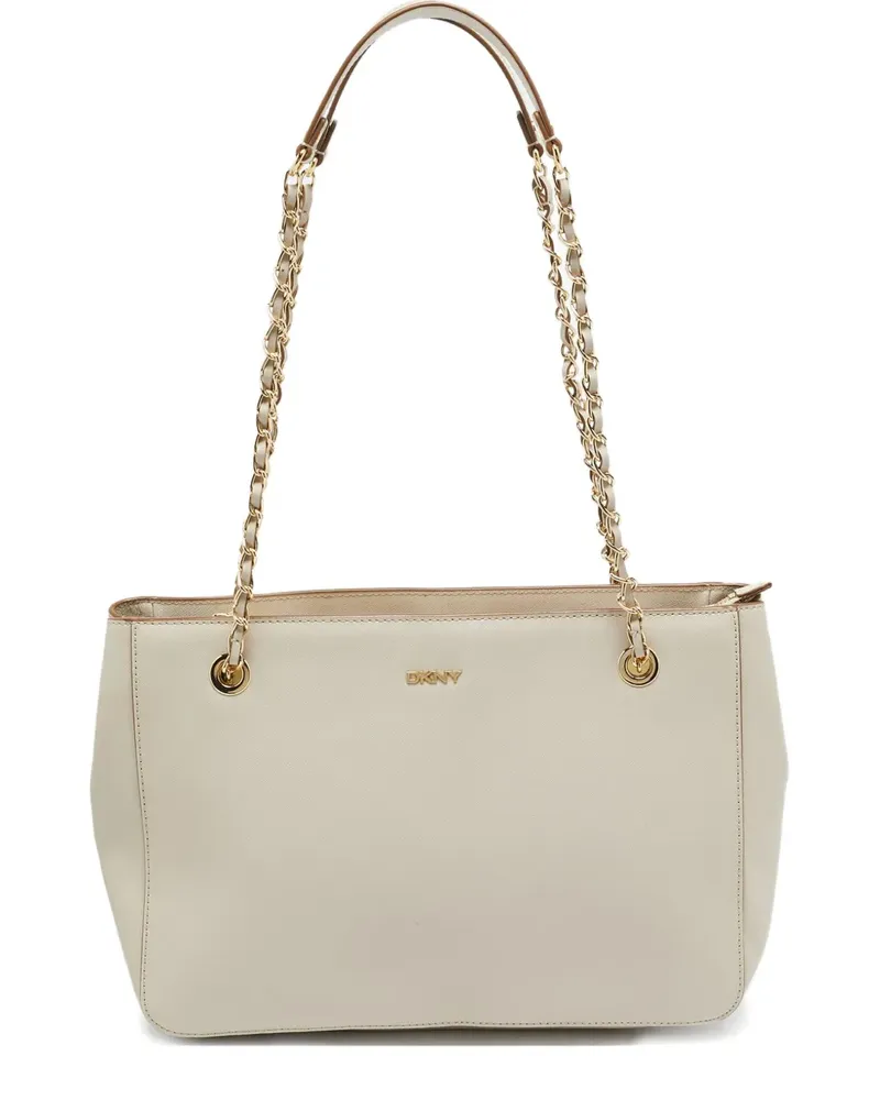 DKNY Schultertasche aus Leder - Weiß Weiß