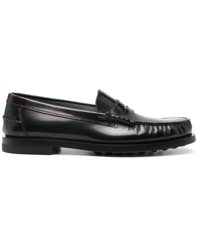 TOD'S Geraffte Loafer - Braun Braun