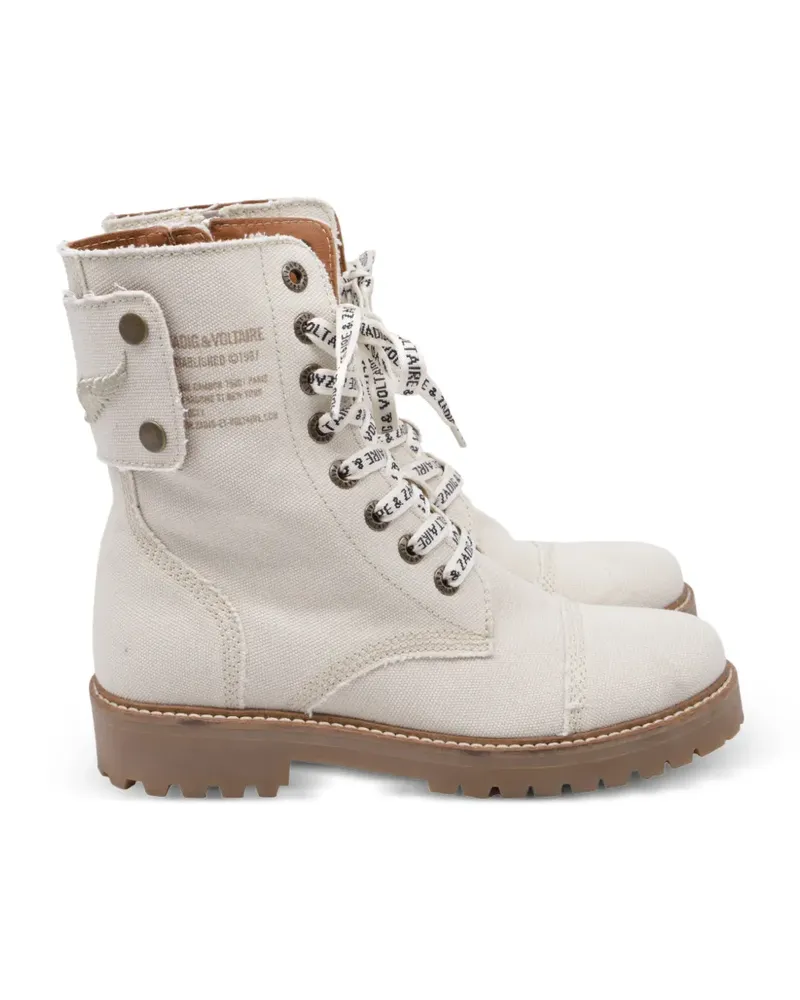 Zadig & Voltaire Joe combat boots - Weiß Weiß