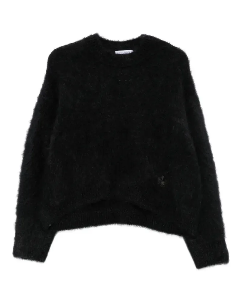 Cecilie Bahnsen CBFirall Pullover mit Blumenpatch - Schwarz Schwarz