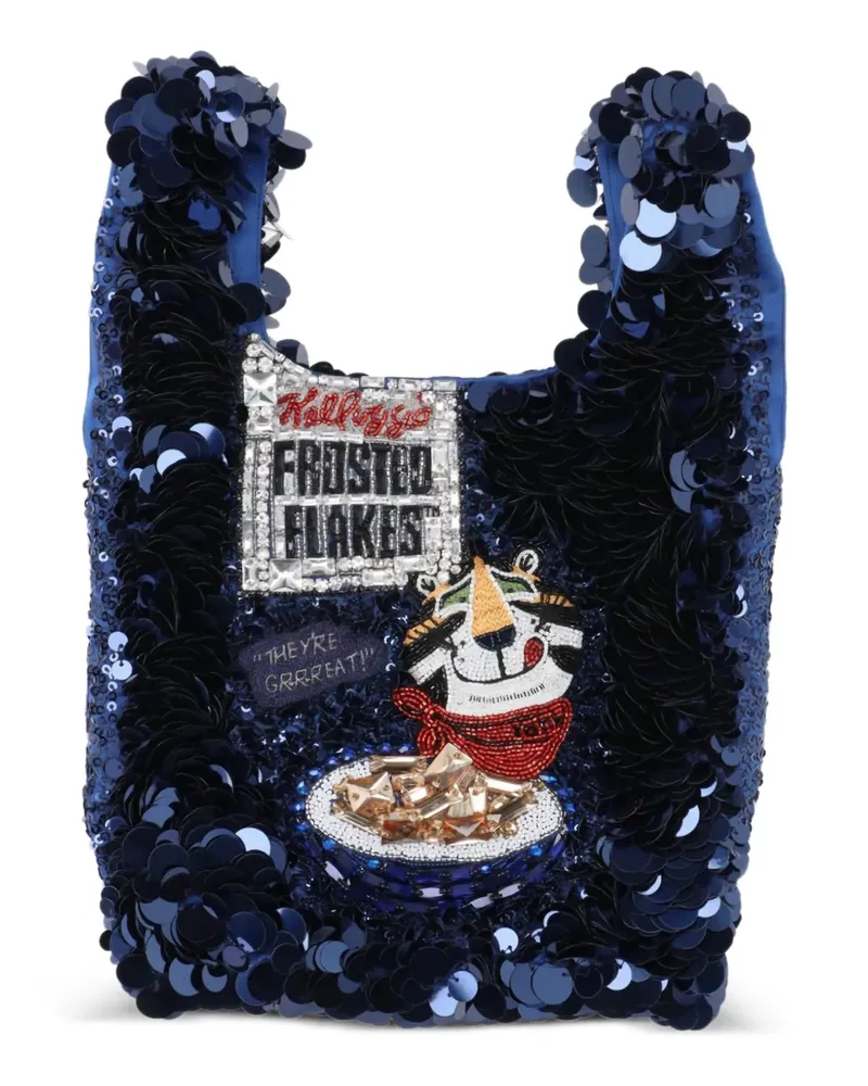 Anya Hindmarch blue tote bag - Blau Blau