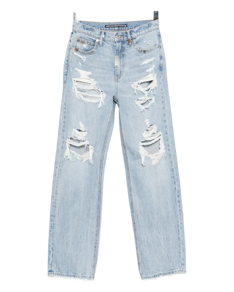 Alexander Wang distressed-detail jeans - Blau Blau