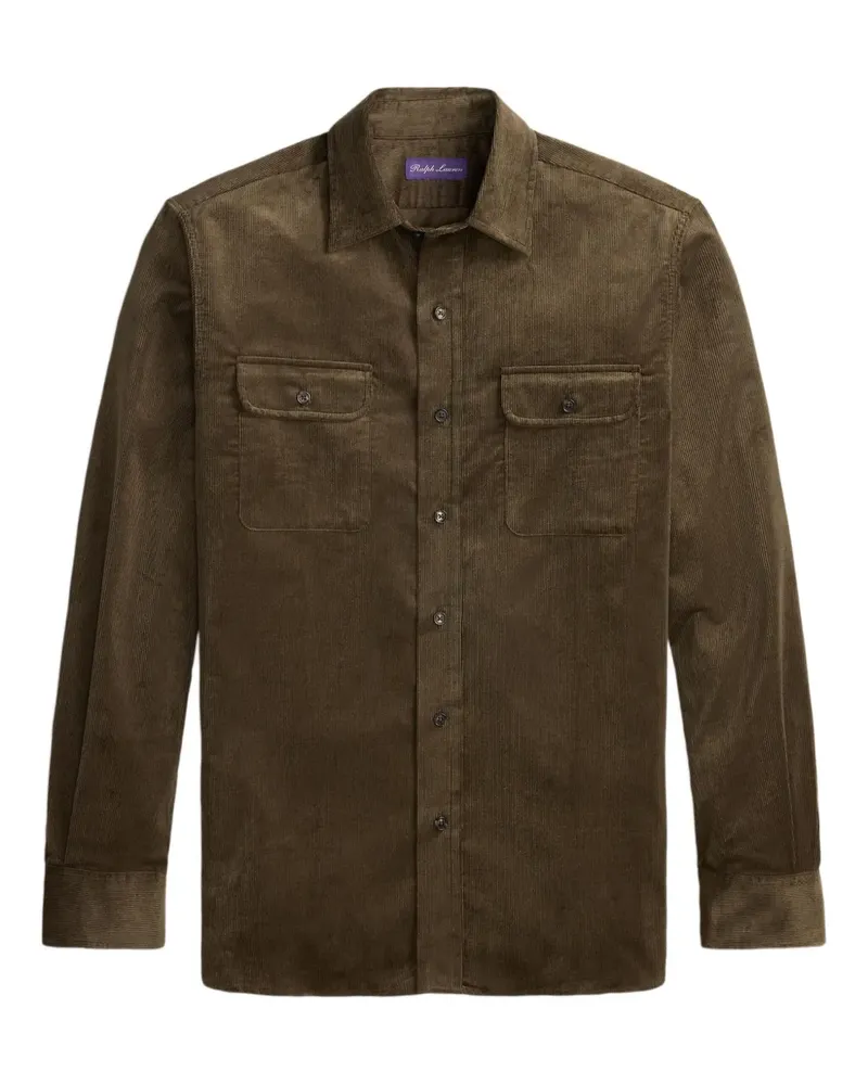 Ralph Lauren Cordjacke mit Brusttasche - Braun Braun