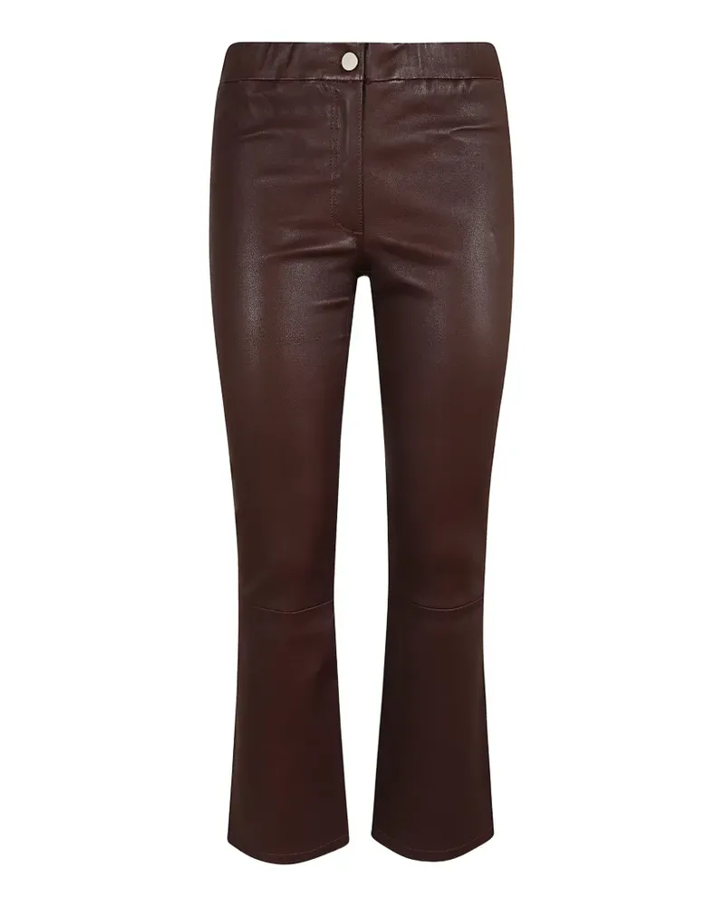 Arma Lively leather flared trousers - Rot Rot