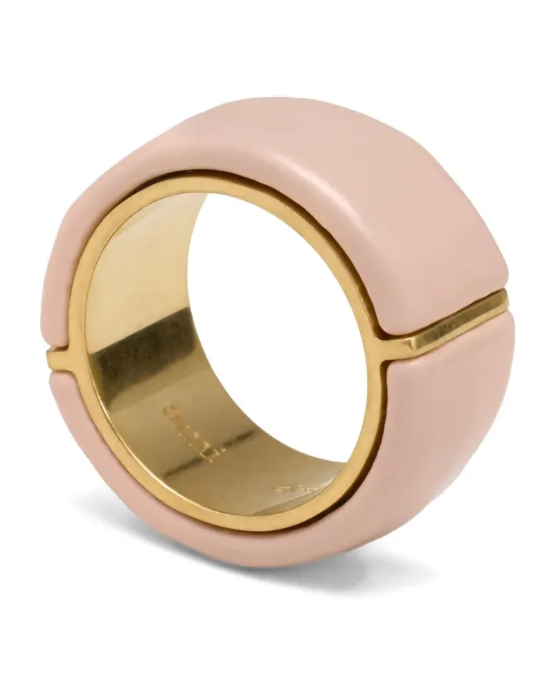 AMI Paris Gehämmerter Ring - Rosa Rosa