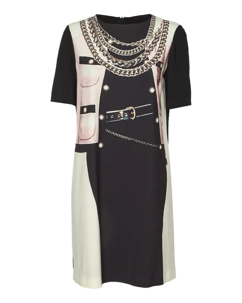 Moschino printed T-shirt mini dress - Schwarz Schwarz