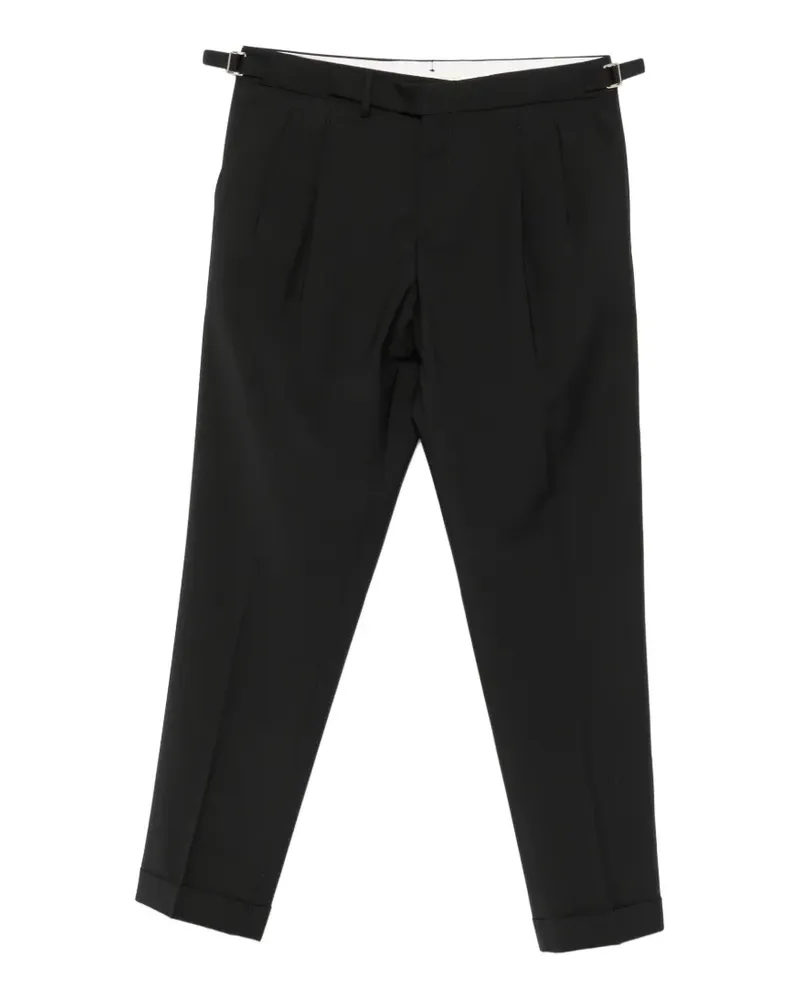 Briglia 1949 pleated buckled-waist trousers - Schwarz Schwarz