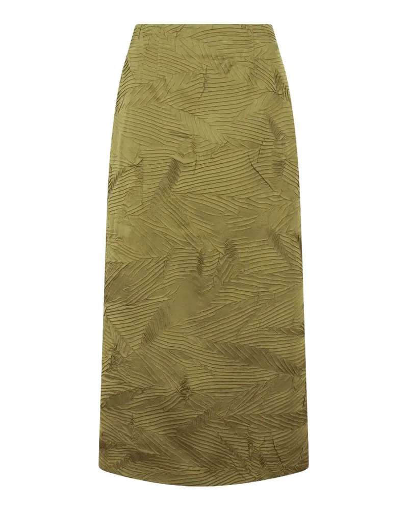 Ulla Johnson Inez leaf-pattern maxi skirt - Grün Grün