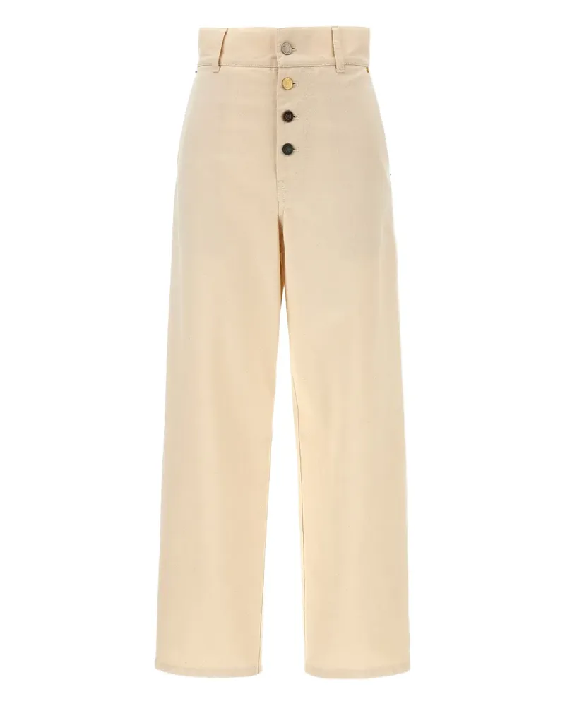 Moschino Jeans mit hohem Bund - Nude Nude