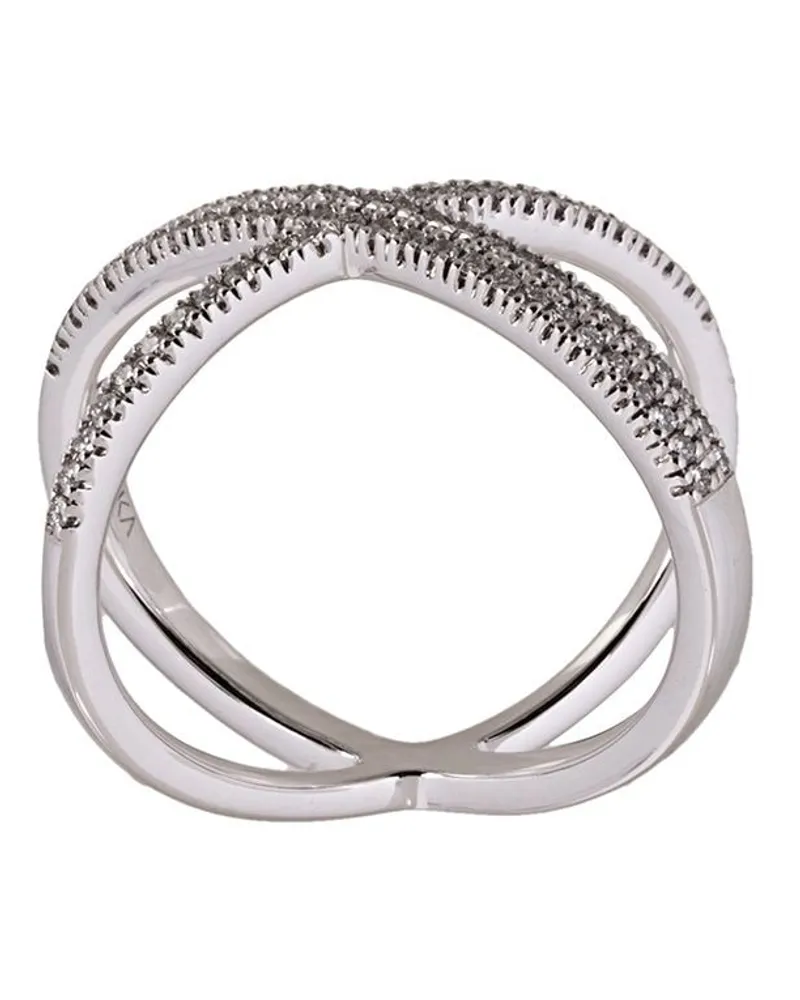 Alinka KATIA' Ring mit überkreuztem Detail - Metallic Metallic