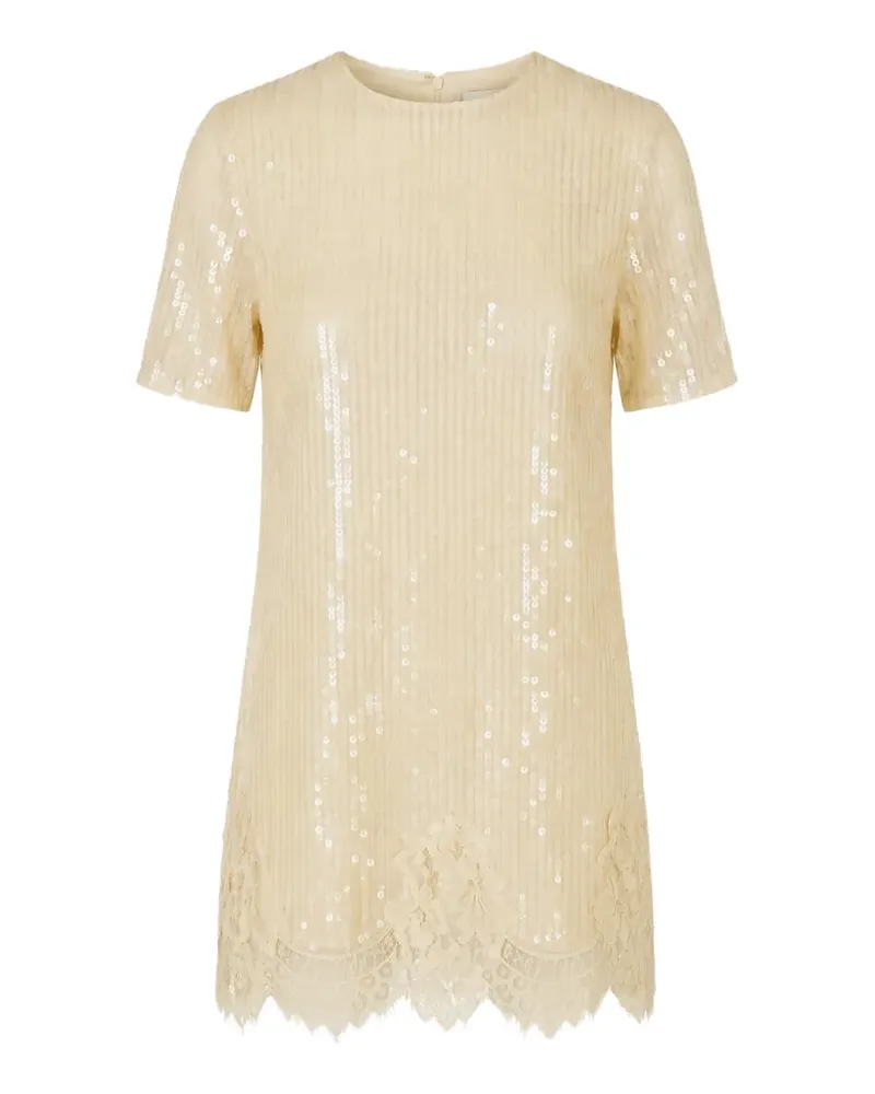Monse Kleid mit Pailletten - Gelb Gelb