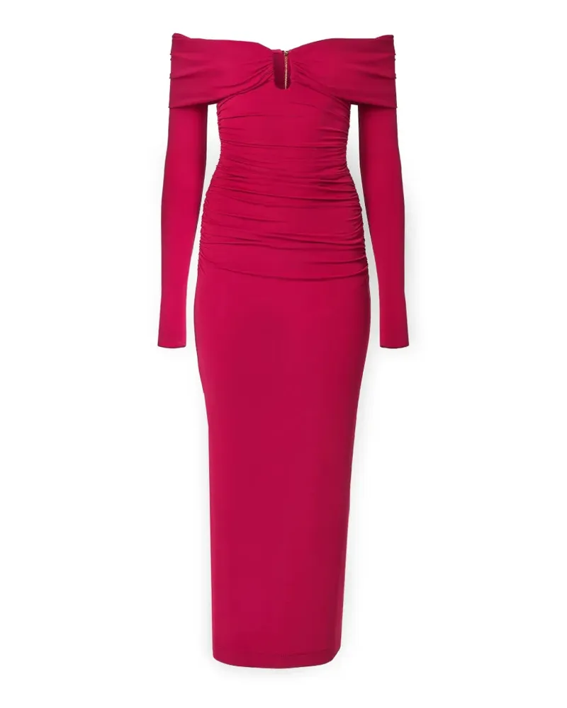 Carolina Herrera New York Schulterfreies Midikleid - Rot Rot