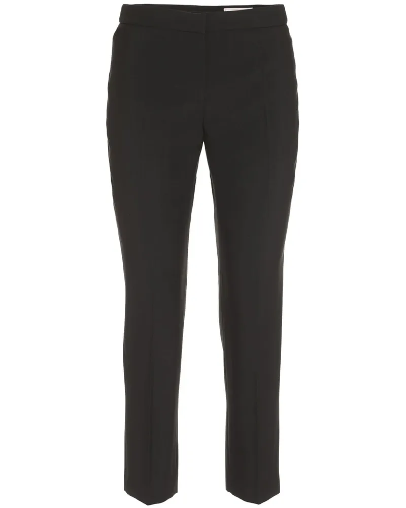 Alexander McQueen Tief sitzende Cropped-Hose - Schwarz Schwarz