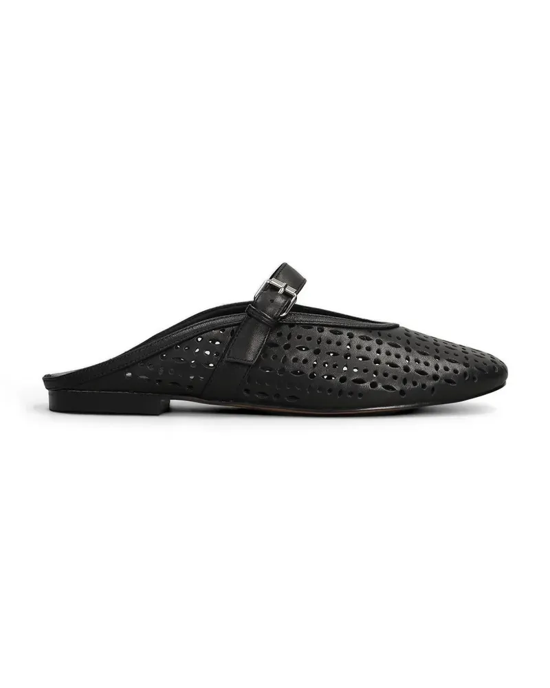 Bibi Lou Maia perforated buckle-strap mules - Schwarz Schwarz