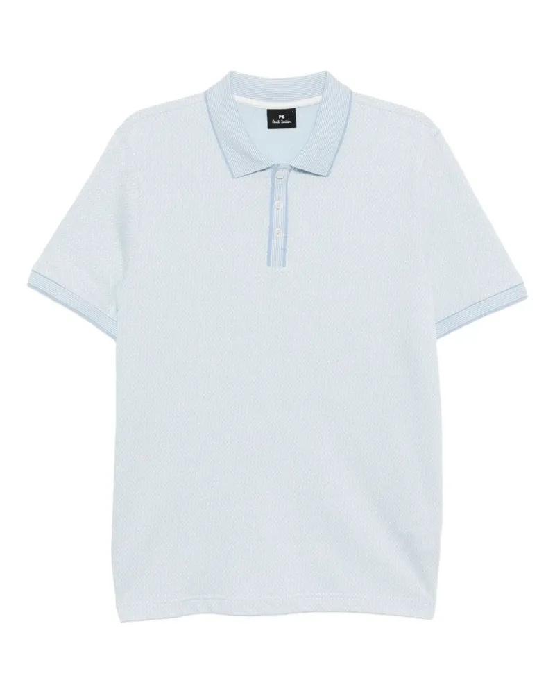 Paul Smith Poloshirt mit H.Tooth-Print - Blau Blau