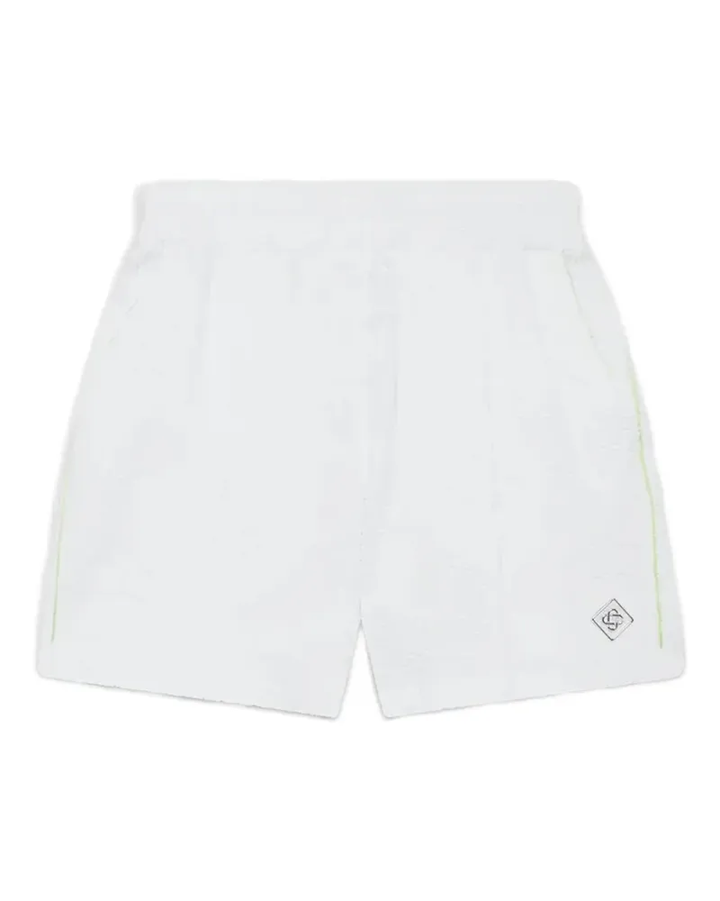 Casablanca Paris Shorts mit Monogramm - Weiß Weiß