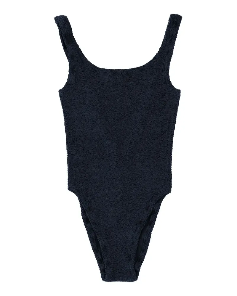 MC2 Saint Barth Lora crinkle-texture swimsuit - Blau Blau