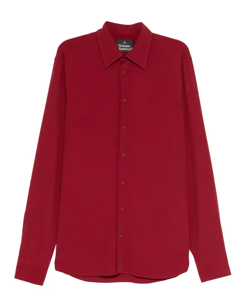 Vivienne Westwood logo-embroidered shirt - Rot Rot