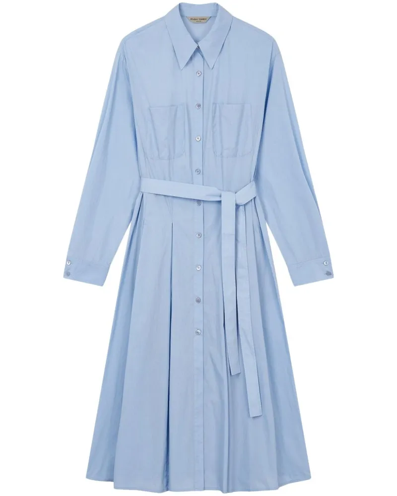 STUDIO TOMBOY Hemdkleid mit langen Ärmeln - Blau Blau