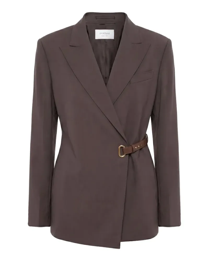 SPORTMAX Blazer in Wickeloptik - Braun Braun